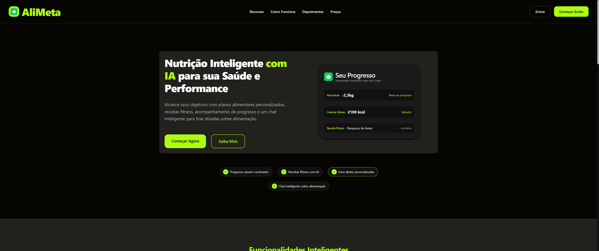 Alimeta - MicroSaas de Nutrição